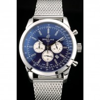 Quadrante blu con cassa in acciaio inossidabile Breitling Transocean