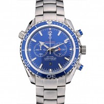 Omega Seamaster Planet Ocean Blue Bezel quadrante blu Cinturino in acciaio inossidabile 80239