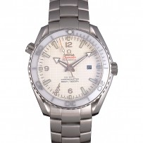 Swiss Omega James Bond Skyfall quadrante bianco e lunetta bianca som76 621409