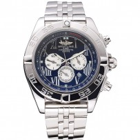 Breitling Chronomat Certifie Bracciale in acciaio inossidabile con quadrante nero 622426