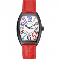 Franck Muller Casablanca Cinturino in pelle di coccodrillo rosso 621644