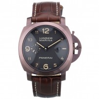 Panerai Luminor cinturino in pelle marrone quadrante nero 80161