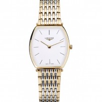 Longines La Grande Classique quadrante bianco cinturino in acciaio inossidabile bicolore 622377