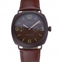 Panerai Luminor Marina Militare Bracciale in acciaio inossidabile viola con lunetta marrone 622.321