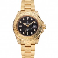 Rolex Mastermind Japan Limited Edition quadrante nero cassa e bracciale in oro 1454072