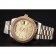 Swiss Rolex Day-Date quadrante champagne con diamanti lunetta bracciale bicolore 1454103