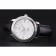 Omega De Ville Prstige Co-Axial quadrante bianco cassa argento cinturino in pelle nera numeri romani