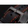 Blancpain Fifty Fathoms Speed ​​Command quadrante in fibra di carbonio con segni arancioni Cassa in PVD nero Cinturino in pelle nera 1453776