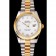 Swiss Rolex Datejust quadrante bianco Diamond Hour Marks lunetta in oro cassa in acciaio inossidabile bracciale bicolore
