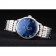 Omega Swiss DeVille lunetta in acciaio inossidabile con numeri romani quadrante blu 7612