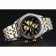 Breitling Chronomat Quadrante Nero Bracciale in Acciaio Inossidabile e Oro - 622429