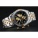 Breitling Chronomat Quadrante Nero Bracciale in Acciaio Inossidabile e Oro - 622429