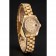 Swiss Rolex Lady-Datejust Champagne Quadrante Bracciale in oro con lunetta in diamanti 1454095