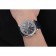 Cartier Rotonde cronografo quadrante nero cassa in acciaio cinturino in pelle blu