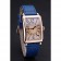 Franck Muller Long Island Classic Gold Dial Cassa in oro Cinturino in pelle blu 622367