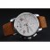 Cronografo Montblanc quadrante bianco cinturino in pelle scamosciata marrone cassa argento 1454115