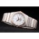 Omega Swiss Constellation Jewelry Cassa di diamanti Omega Emblem Quadrante bianco 98111