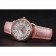 Cartier Ronde Louis Gold Diamond Case quadrante bianco Bracciale in pelle rosa 1454007