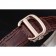 Cinturino in pelle marrone con quadrante bianco Cartier Ronde Louis 621976