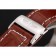 Breitling Transocean quadrante beige cinturino in pelle marrone lucido lunetta in acciaio inossidabile