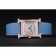 Hermes Heure H Rose Gold Diamond Encrusted Lunetta Cinturino in pelle blu Quadrante bianco 80238