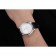 Omega De Ville Prstige Co-Axial quadrante bianco cassa argento cinturino in pelle nera numeri romani