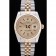 Rolex Datejust quadrante in oro con lunetta a coste 7450