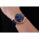 Svizzero Cartier Ronde Solo quadrante blu cassa in oro con diamanti cinturino in pelle blu