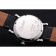Cartier Ronde secondo fuso orario quadrante bianco cassa in acciaio inossidabile cinturino in pelle nera 622798