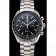 Swiss Omega Speedmaster Professional Quadrante Nero Cassa e Bracciale in Acciaio Inossidabile