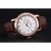 Svizzero Vacheron Constantin Patrimony Contemporaine Cassa in oro rosa quadrante bianco Bracciale in pelle marrone 622.680