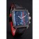 Tag Heuer Monaco Calibre 36 Quadrante blu e rosso Quadrante a strisce Cinturino in pelle nera 622272