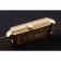 Piaget Emperador Limited Edition quadrante bianco con cassa in oro inciso Bracciale in pelle marrone 1454139