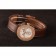 Bracciale Hermes Classic MOP in pelle marrone con quadrante 801389