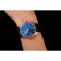 Bracciale in pelle blu con quadrante blu portoghese svizzero IWC 1453919