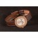 Bracciale Hermes Classic MOP in pelle marrone con quadrante 801389