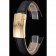 Bracciale Rolex in pelle nera con fibbia in oro 622.496