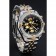 Breitling Chronomat Quadrante Nero Bracciale in Acciaio Inossidabile e Oro - 622429