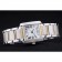 Cartier Tank Francaise 29 mm quadrante bianco cassa in acciaio inossidabile bracciale bicolore
