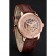 Swiss Piaget Altiplano quadrante scheletrato in oro rosa con cassa in oro rosa e diamanti Cinturino in pelle marrone