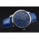 Vacheron Constantin Patrimony Power Reserve quadrante blu Bracciale in pelle blu cassa d'argento 1454263