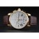 Cronografo Montblanc quadrante bianco cinturino in pelle marrone cassa in oro 1454113