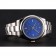 Rolex Oyster Perpetual quadrante blu cassa e bracciale in acciaio inossidabile