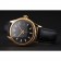Swiss Rolex Datejust quadrante nero cassa in oro cinturino in pelle nera
