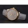 Patek Philippe Calatrava quadrante grigio diamante marcature cassa in oro cinturino in pelle grigia