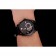 Orologio da pilota svizzero IWC quadrante nero con segni arancioni Cassa in acciaio inossidabile placcato nero Cinturino in pelle nera 1453737