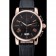Cronografo Montblanc quadrante nero cinturino in pelle nera cassa in oro rosa 1454110