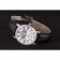 Orologio in argento con fasi lunari Cartier con cinturino in pelle nera ct255 621374