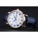 Patek Philippe Calatrava quadrante bianco blu numeri romani cassa in oro bracciale in pelle blu 1454056