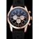 Breitling Transocean Quadrante Nero Cinturino in Gomma Nero Lunetta in Oro Rosa-98207